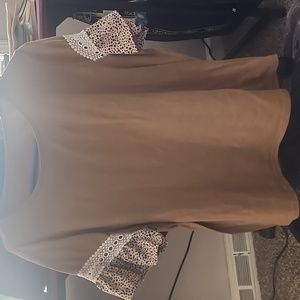 Shein shirt with ruffle sleeves